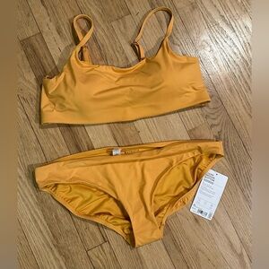 ATHLETA Women's Sunny Orange Clean Bikini Set.XL